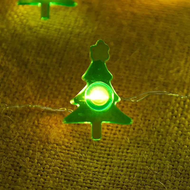 2M 20LED Santa Claus Snowflake LED Light String Ornament Christmas Tree Home Xmas Party Decoration