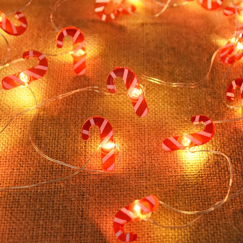 2M 20LED Santa Claus Snowflake LED Light String Ornament Christmas Tree Home Xmas Party Decoration