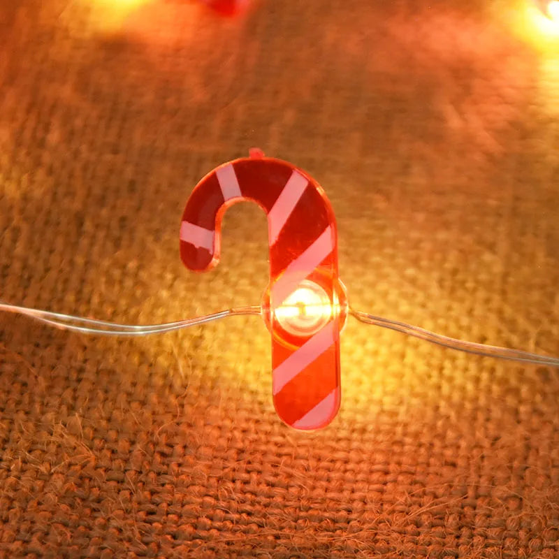 2M 20LED Santa Claus Snowflake LED Light String Ornament Christmas Tree Home Xmas Party Decoration