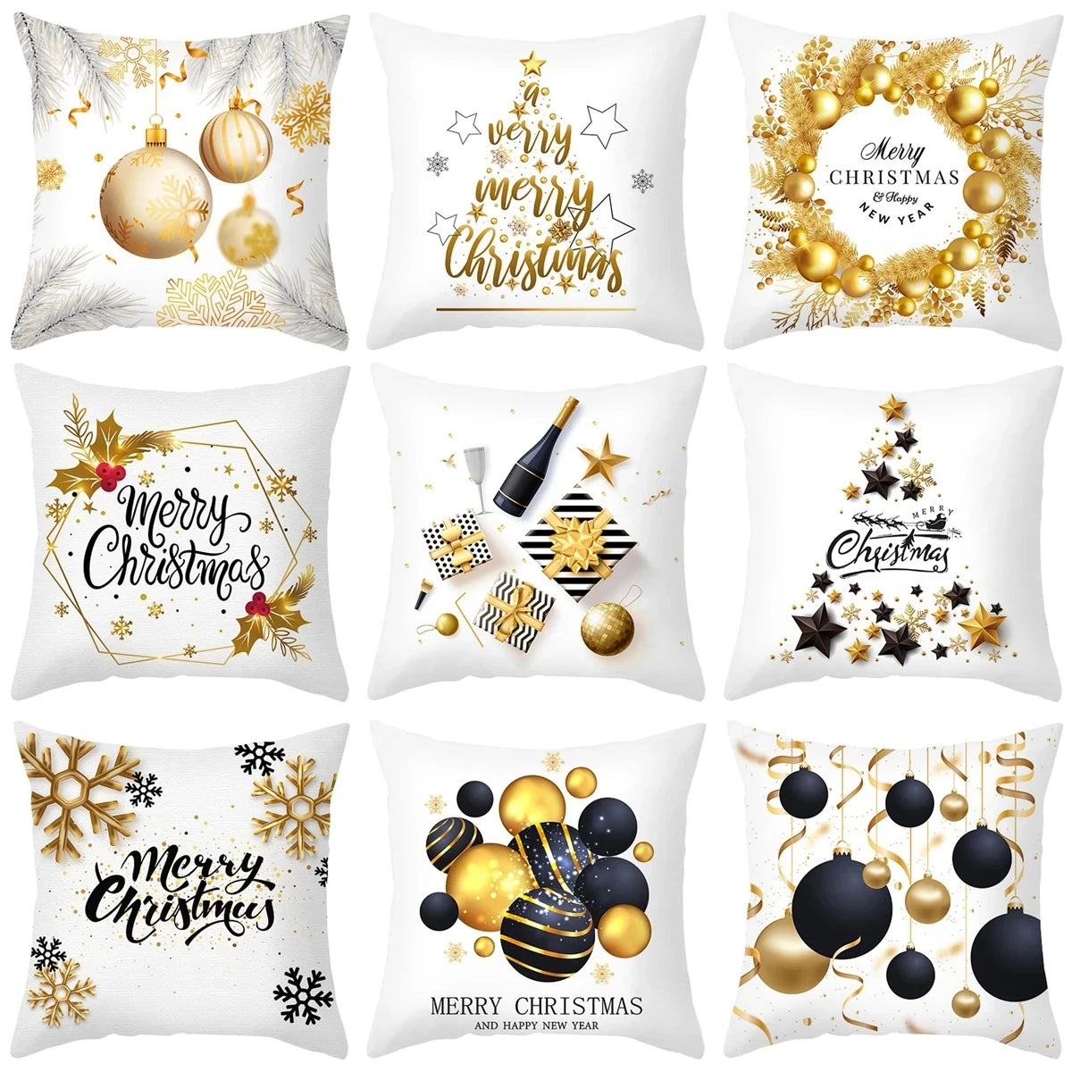 45cm Christmas Cushion Cover Navidad Home Decorations Noel Ornaments Xmas New Year Gifts