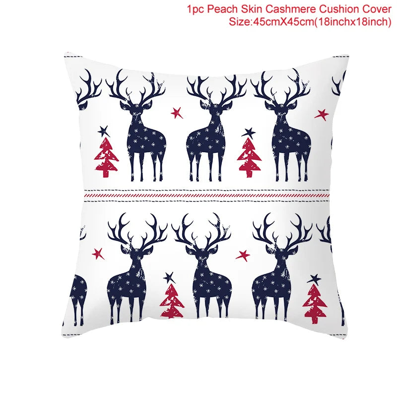 45cm Christmas Cushion Cover Navidad Home Decorations Noel Ornaments Xmas New Year Gifts
