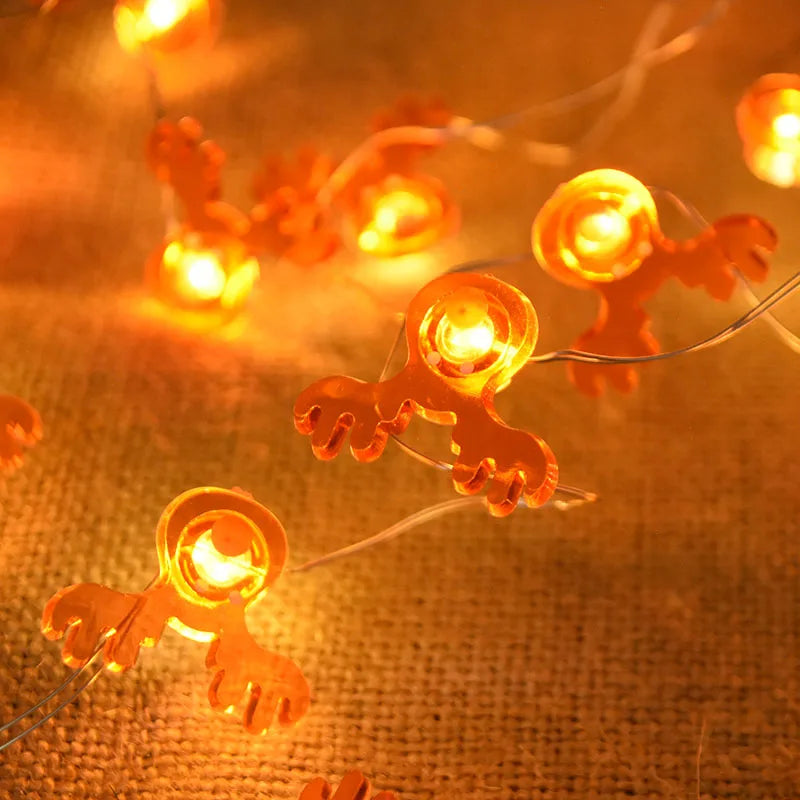 2M 20LED Santa Claus Snowflake LED Light String Ornament Christmas Tree Home Xmas Party Decoration