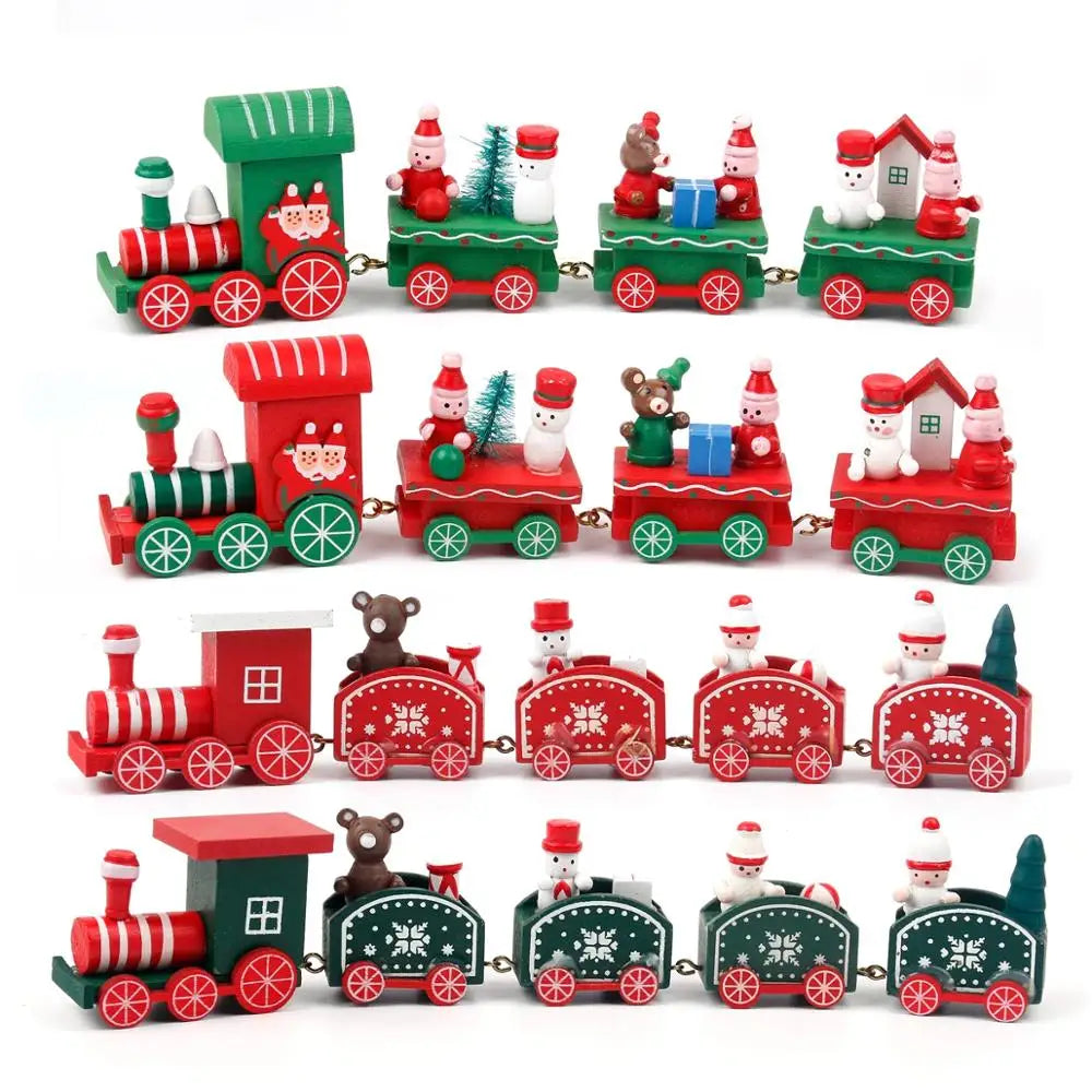 Christmas Train Home Decorations Ornament Xmas New Year Gift