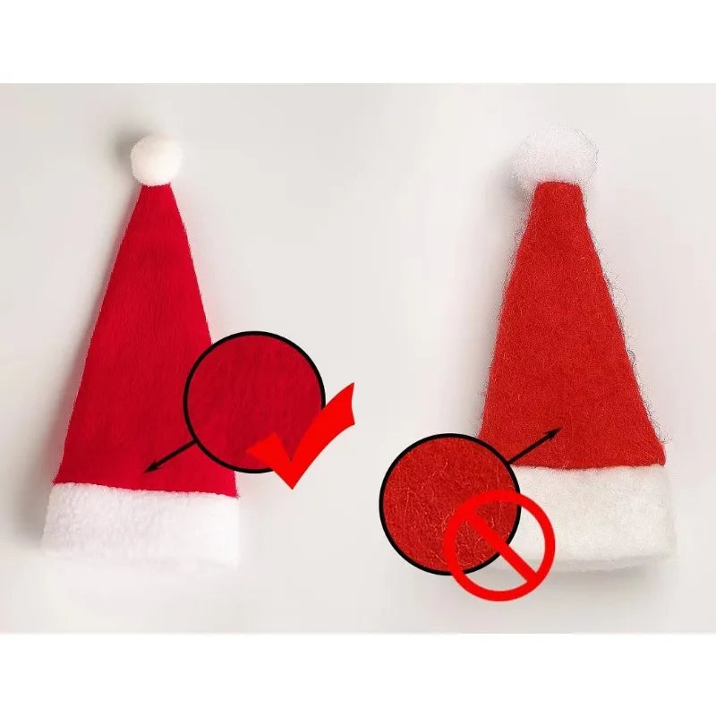 Christmas Hat Tableware Bag Holder Fork Knife Spoon Cutlery Bag Home Decorations Xmas New Year Gifts