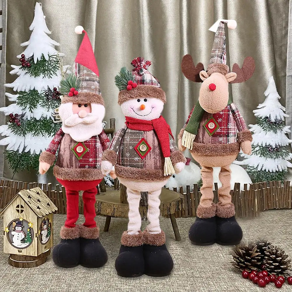 Telescopic Christmas Doll Home Decorations Ornament Xmas New Year Gifts