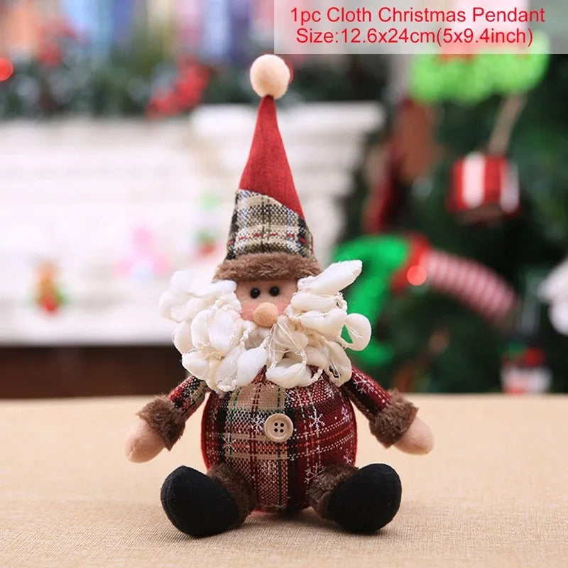 Telescopic Christmas Doll Home Decorations Ornament Xmas New Year Gifts