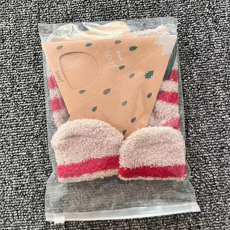 Soft Velvet Warm Sleep Thick Winter Fall Socks Men Women Girl Boy Christmas Gift
