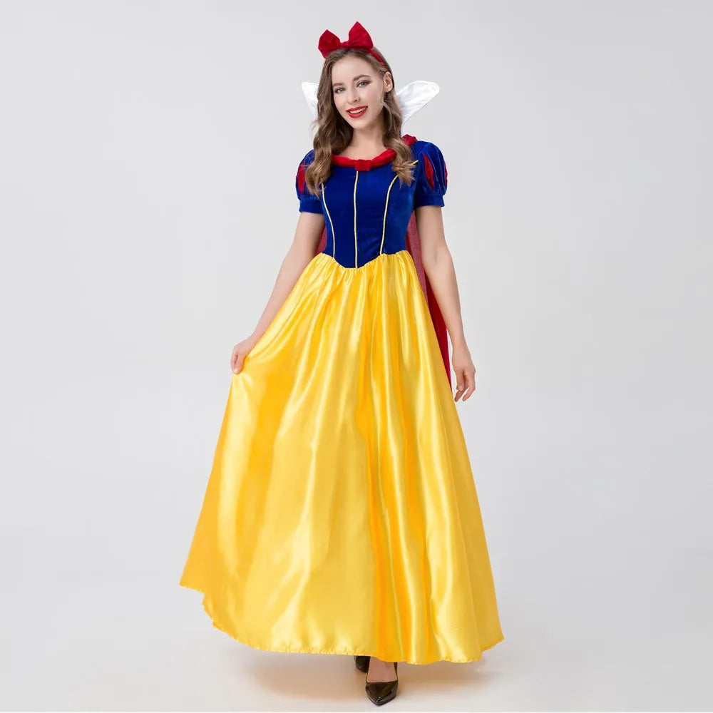Sexy Adult Anime Snow White Princess Fancy Dress Halloween Christmas Carnival Party Cosplay Costume