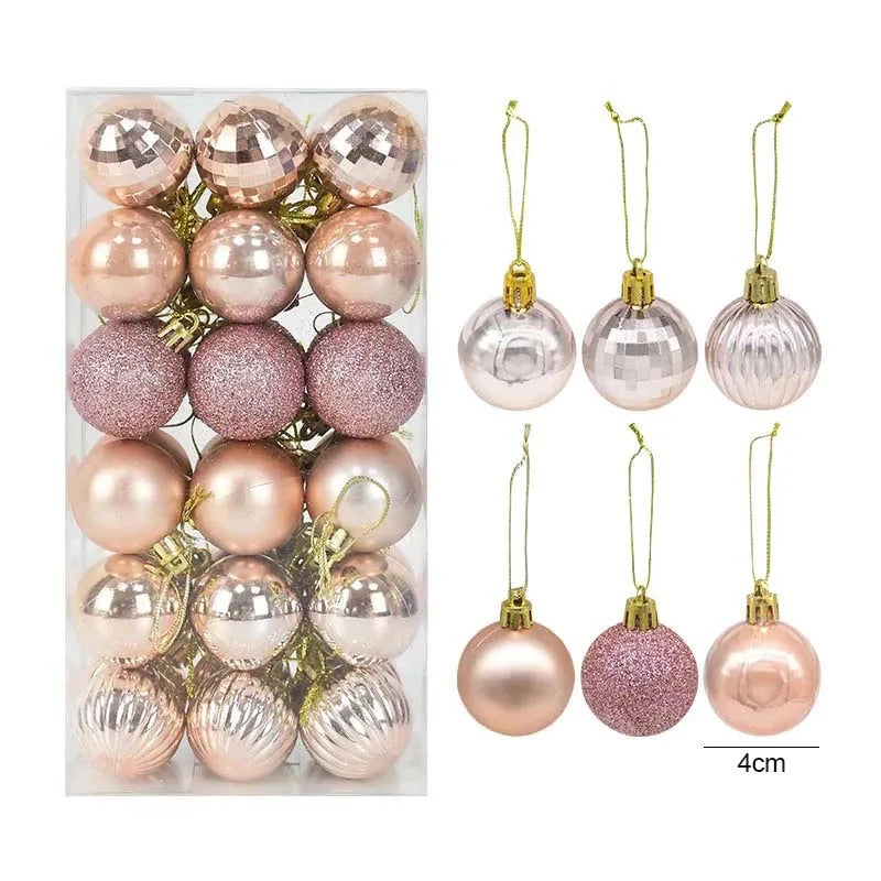 Christmas Tree Balls Ornaments Hanging Pendants Home Decor Xmas Decoration New Year Gifts