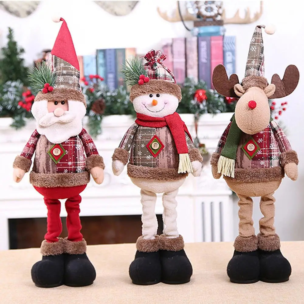 Telescopic Christmas Doll Home Decorations Ornament Xmas New Year Gifts