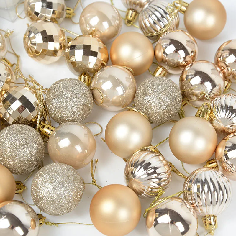 Christmas Tree Balls Ornaments Hanging Pendants Home Decor Xmas Decoration New Year Gifts