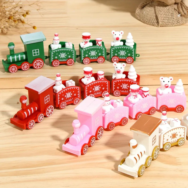 Christmas Train Home Decorations Ornament Xmas New Year Gift