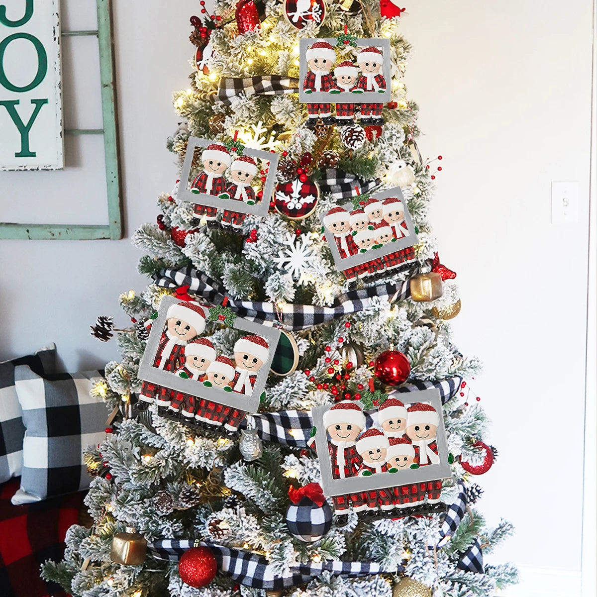 DIY Family Pendant Christmas Tree Hanging Ornament Christmas Home Navidad New Year Party Decoration
