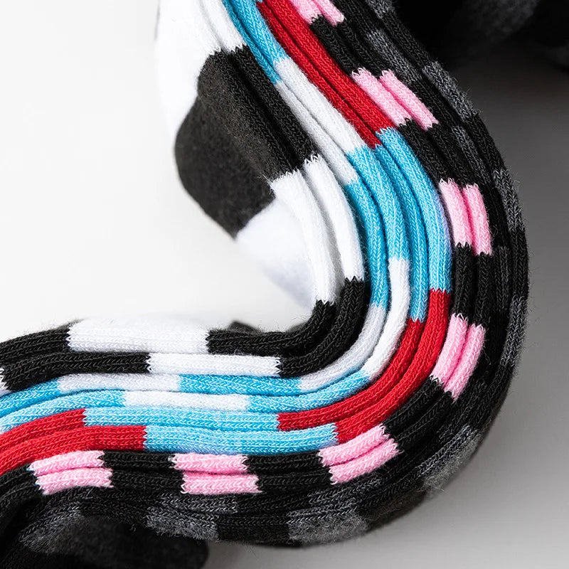 Striped Over Knee High Multi-color Casual Warm Sexy Slim Long High Women Christmas Socks Stocking