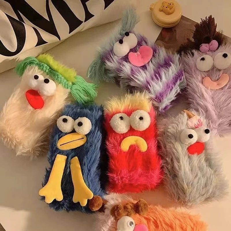 Funny Monster Coral Fleece Floor Fuzzy Couple Sleep Socks Fall Autumn Winter Christmas Stocking Gift