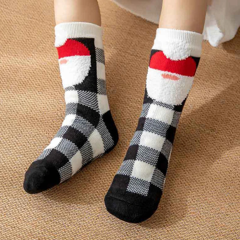 New Cute Warm Thicken Plus Winter Fuzzy Christmas Home Floor Room Socks Stocking Women Xmas Gift