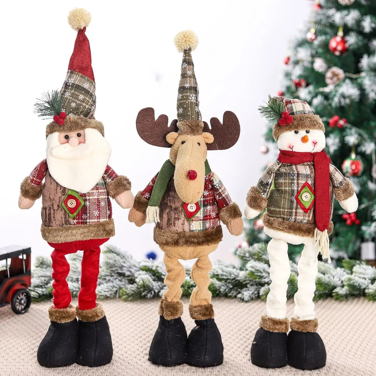 Telescopic Christmas Doll Home Decorations Ornament Xmas New Year Gifts