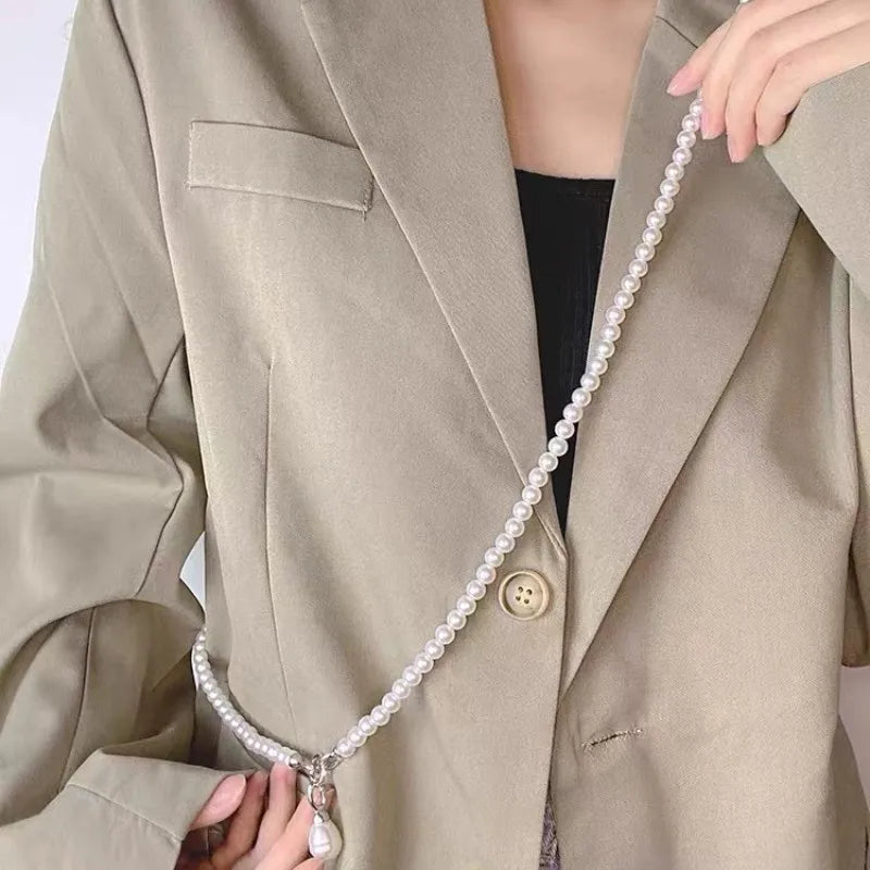 Statement Imitation Pearls Long Personality Chains Big Pendant Collares Women Necklace Jewelry Gifts