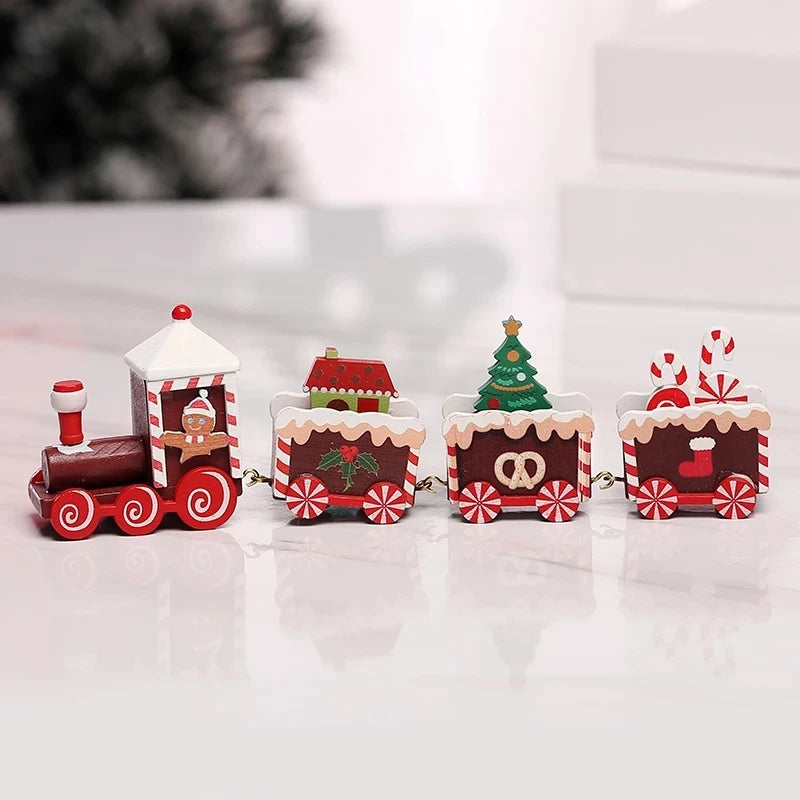 Christmas Train Home Decorations Ornament Xmas New Year Gift