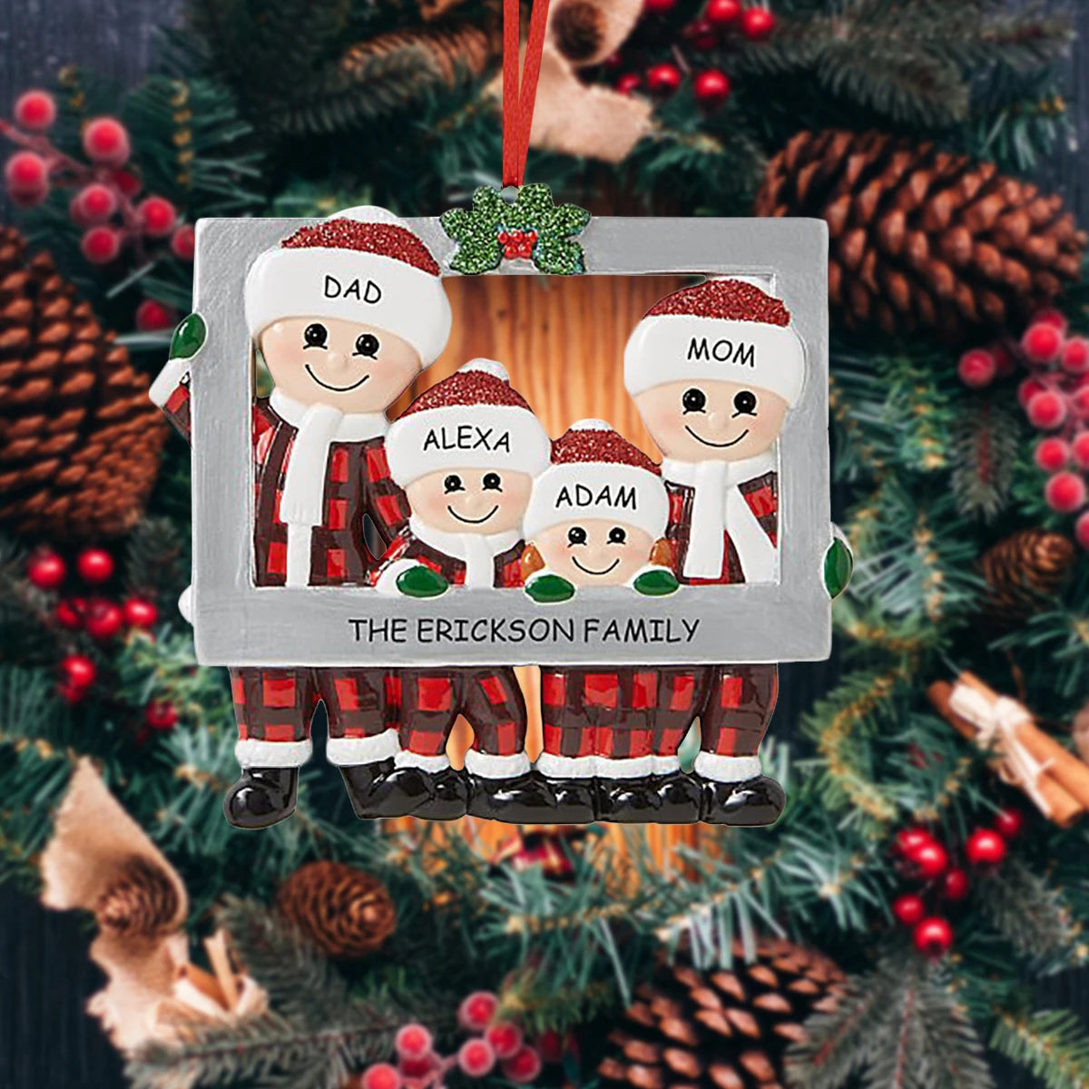 DIY Family Pendant Christmas Tree Hanging Ornament Christmas Home Navidad New Year Party Decoration