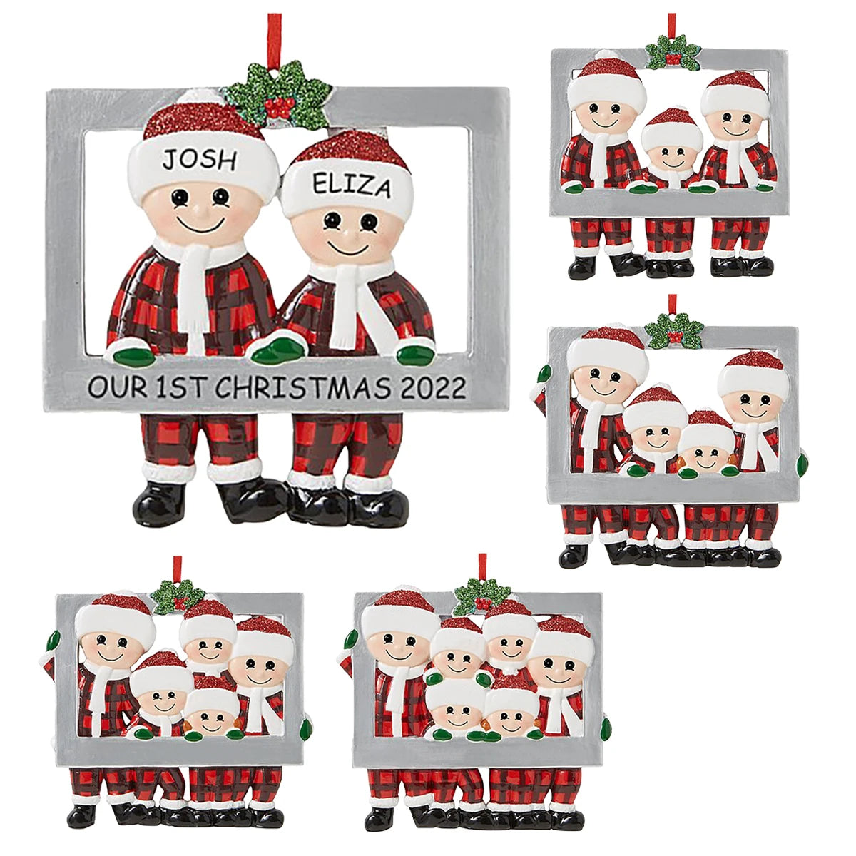 DIY Family Pendant Christmas Tree Hanging Ornament Christmas Home Navidad New Year Party Decoration