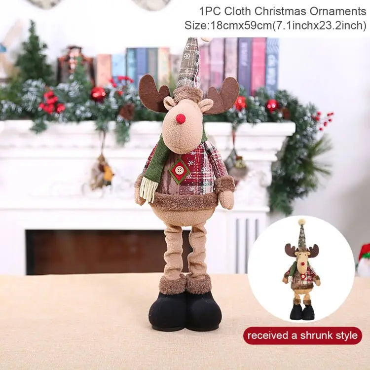 Telescopic Christmas Doll Home Decorations Ornament Xmas New Year Gifts
