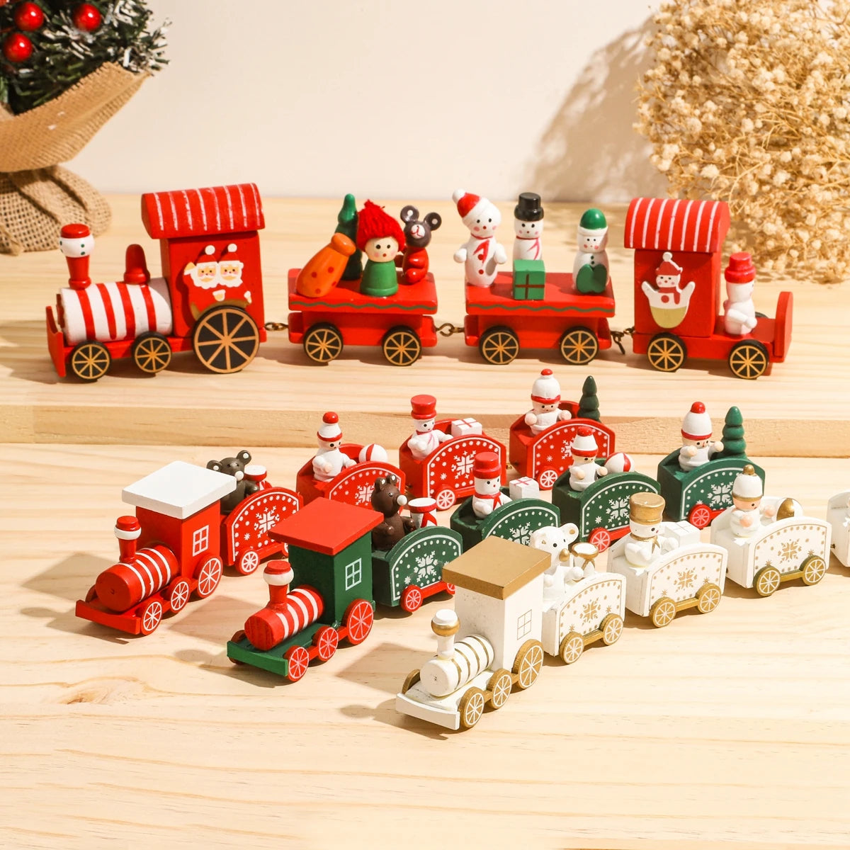 Christmas Train Home Decorations Ornament Xmas New Year Gift