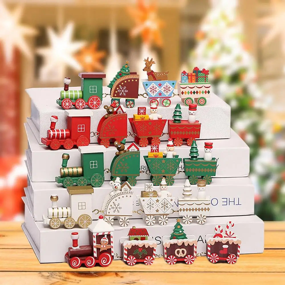 Christmas Train Home Decorations Ornament Xmas New Year Gift