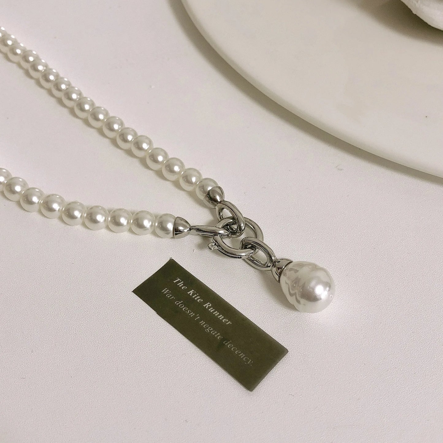 Statement Imitation Pearls Long Personality Chains Big Pendant Collares Women Necklace Jewelry Gifts