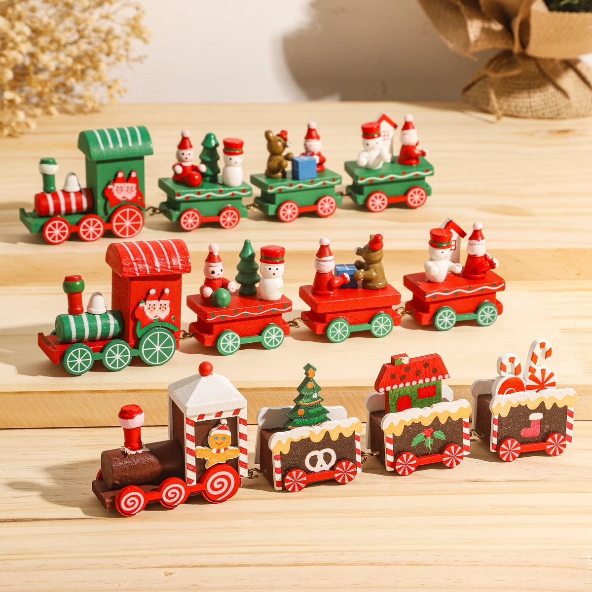 Christmas Train Home Decorations Ornament Xmas New Year Gift