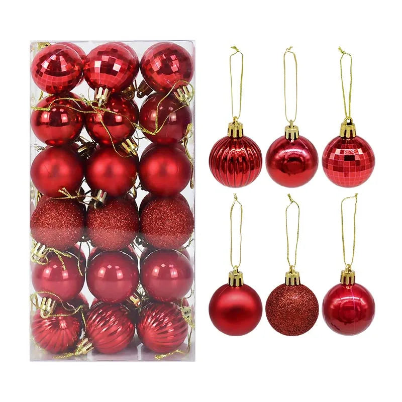 Christmas Tree Balls Ornaments Hanging Pendants Home Decor Xmas Decoration New Year Gifts