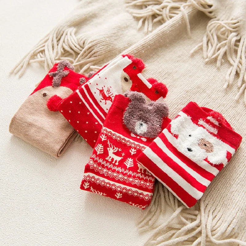 Cartoon Christmas Socks Ornaments Home Decorations Xmas Noel Navidad New Year Gifts