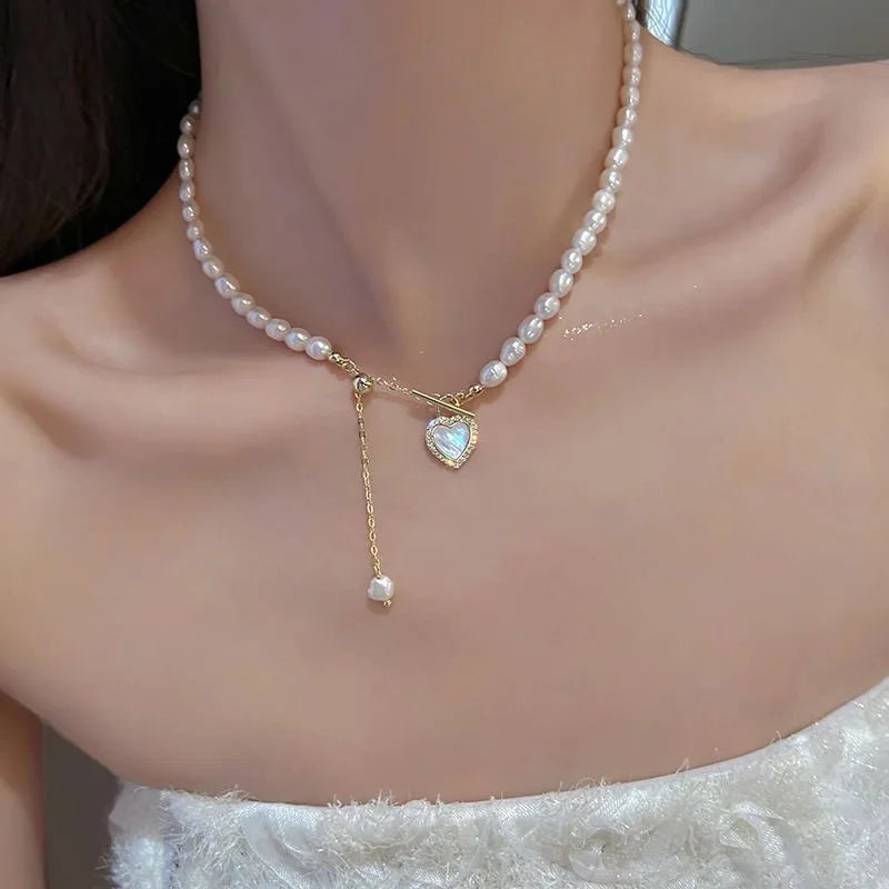 Statement Imitation Pearls Long Personality Chains Big Pendant Collares Women Necklace Jewelry Gifts