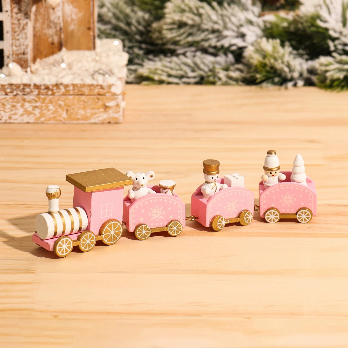 Christmas Train Home Decorations Ornament Xmas New Year Gift