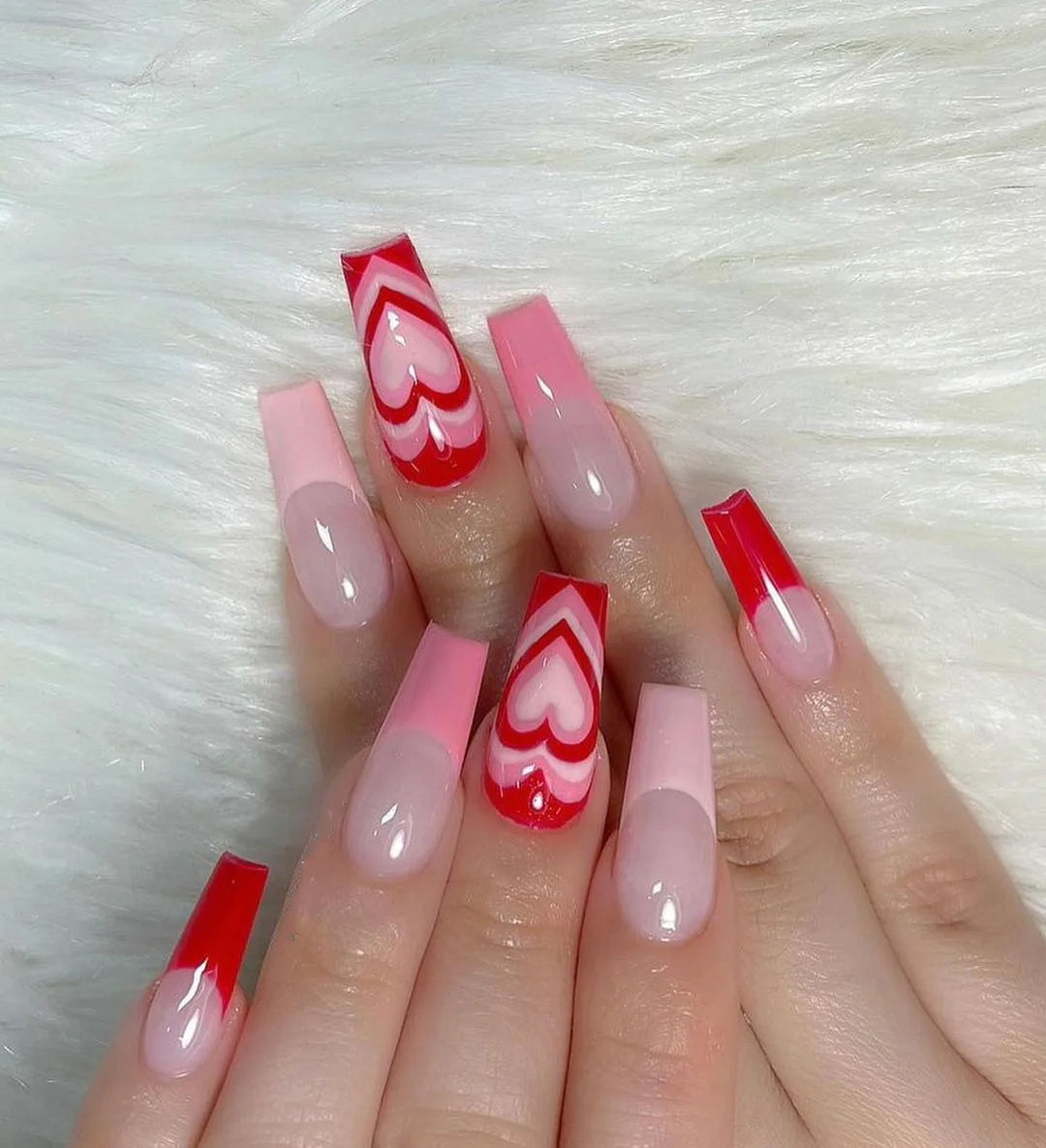 24pcs/set Wearable Ballerina Art Decoration Removable Fall Winter Women False Nails Manicure Set