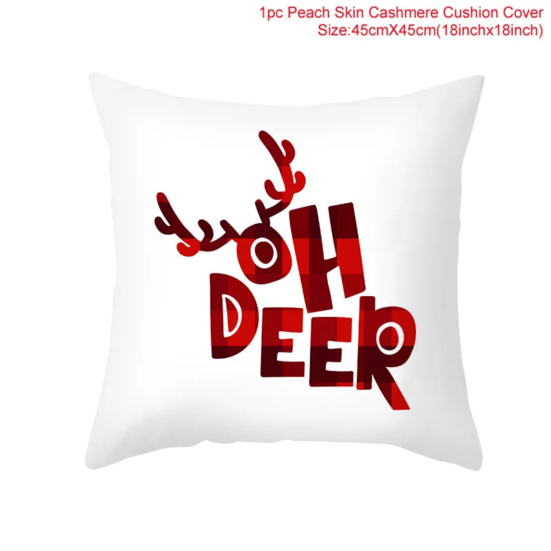 45cm Christmas Cushion Cover Navidad Home Decorations Noel Ornaments Xmas New Year Gifts