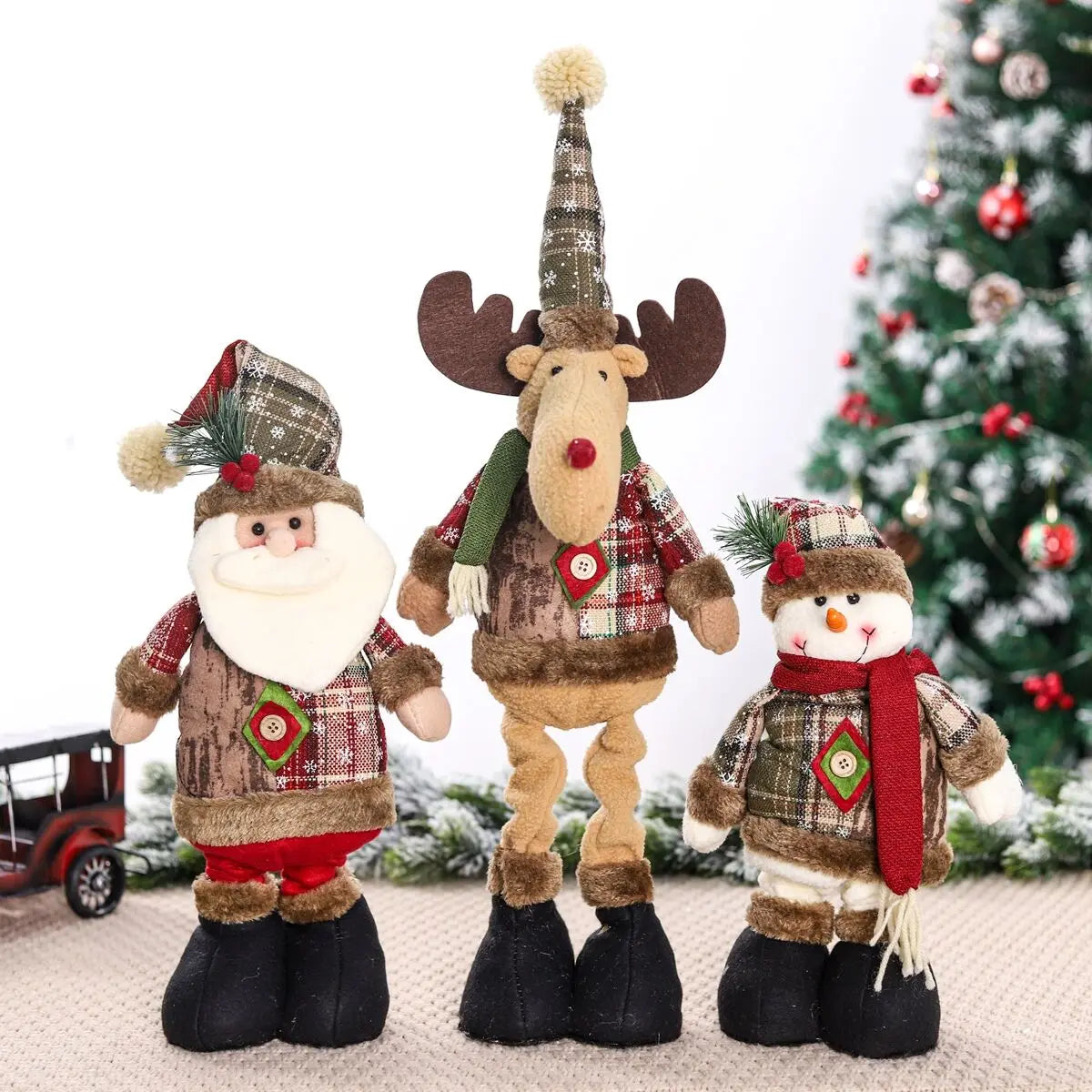 Telescopic Christmas Doll Home Decorations Ornament Xmas New Year Gifts