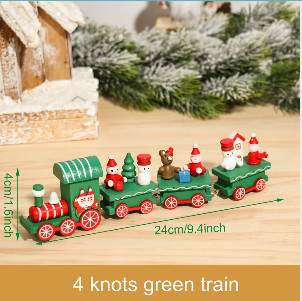 Christmas Train Home Decorations Ornament Xmas New Year Gift