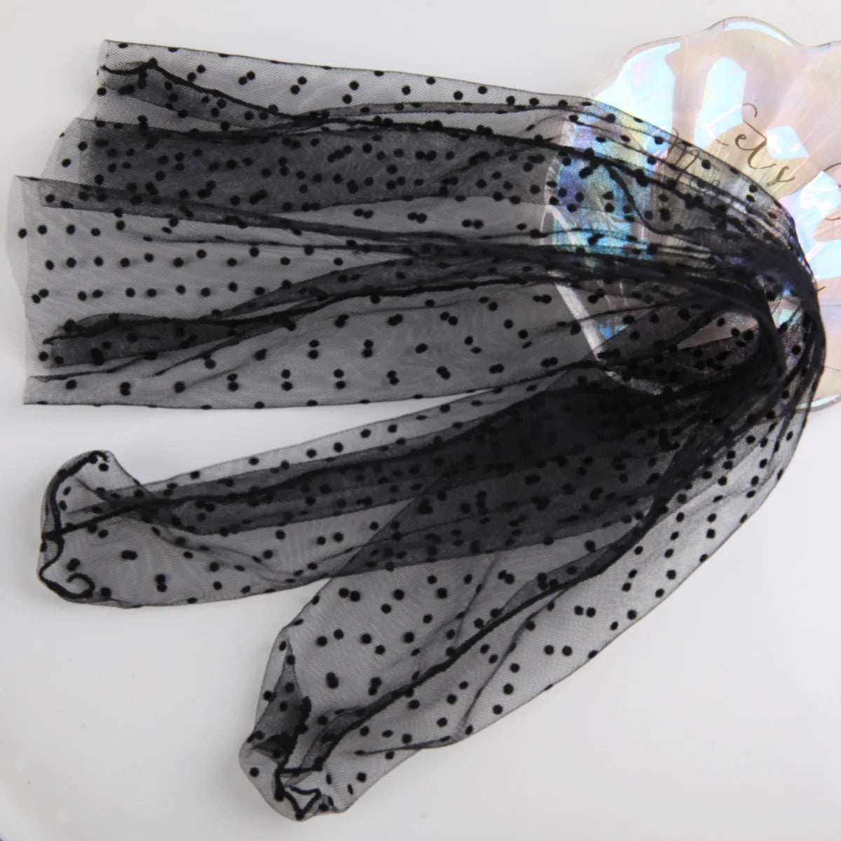 Sexy Dot Lace Transparent Mesh Ankle Ultra-Thin Princess Tulle Black White Grey Girls Women Socks