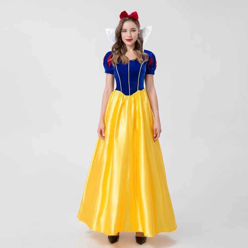 Sexy Adult Anime Snow White Princess Fancy Dress Halloween Christmas Carnival Party Cosplay Costume