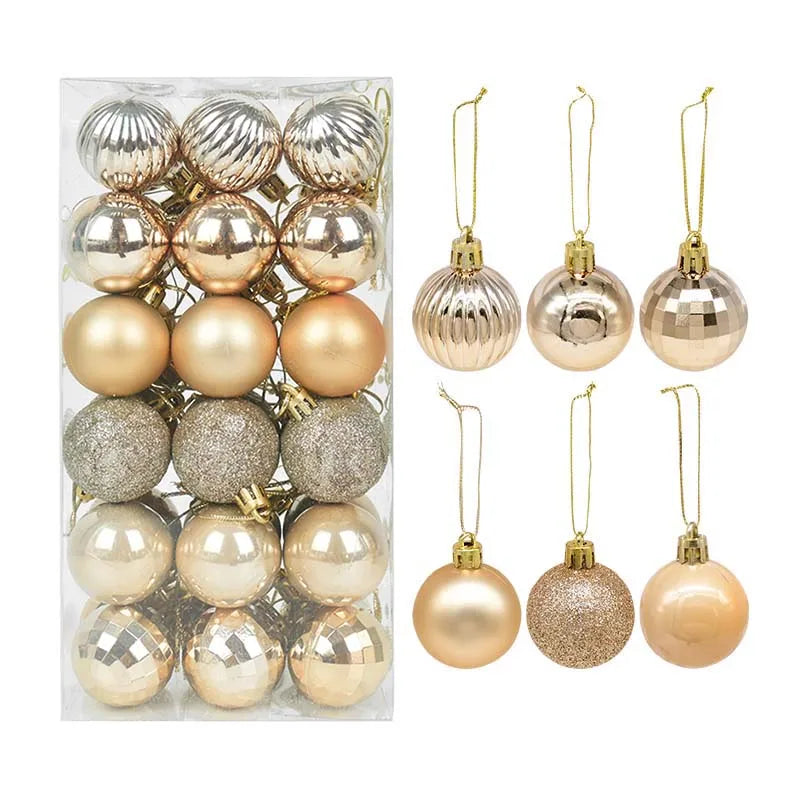 Christmas Tree Balls Ornaments Hanging Pendants Home Decor Xmas Decoration New Year Gifts