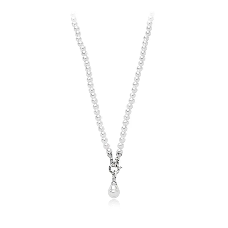 Statement Imitation Pearls Long Personality Chains Big Pendant Collares Women Necklace Jewelry Gifts