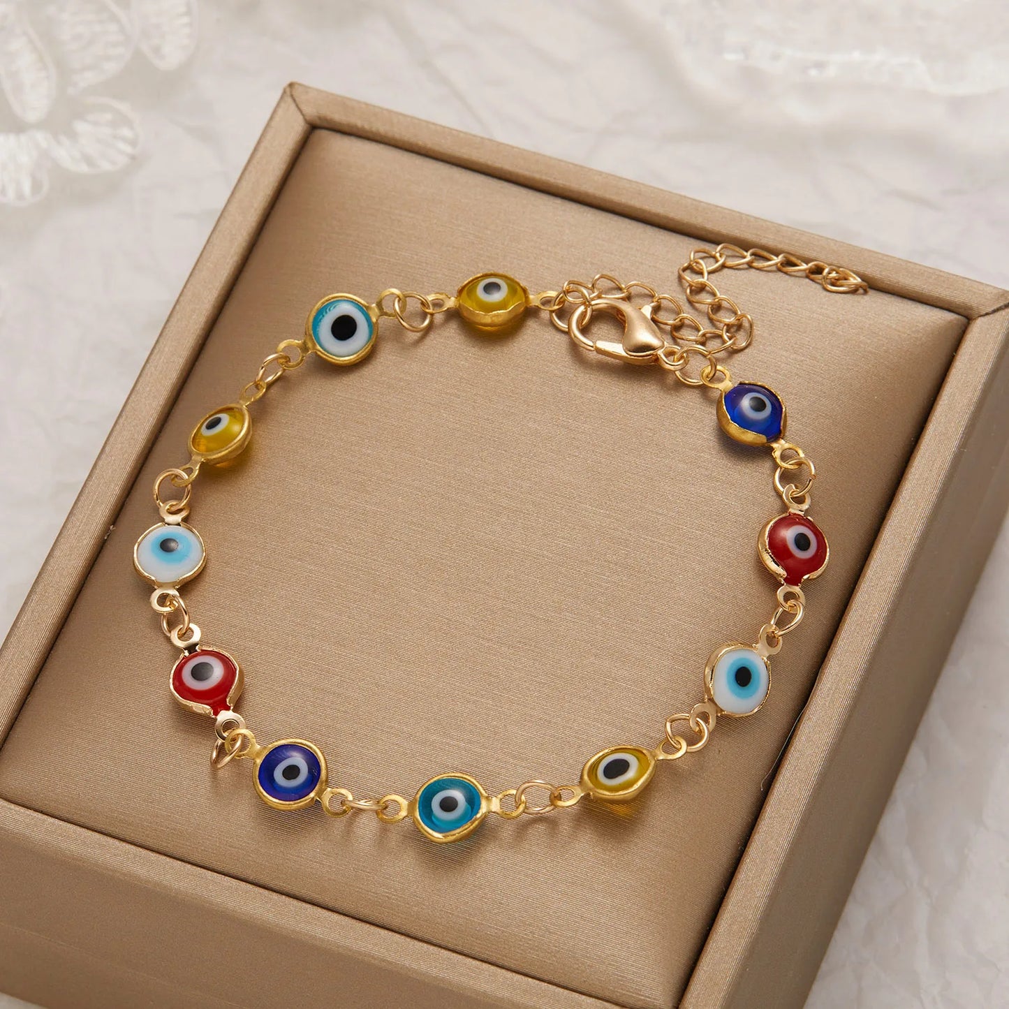 Jewelry Trend Fashionable Design Devil Eye Retro Simple Personality Oil Dripping Eye Fall Bracelet