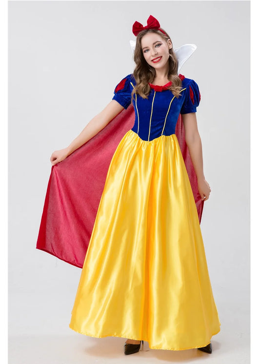 Sexy Adult Anime Snow White Princess Fancy Dress Halloween Christmas Carnival Party Cosplay Costume