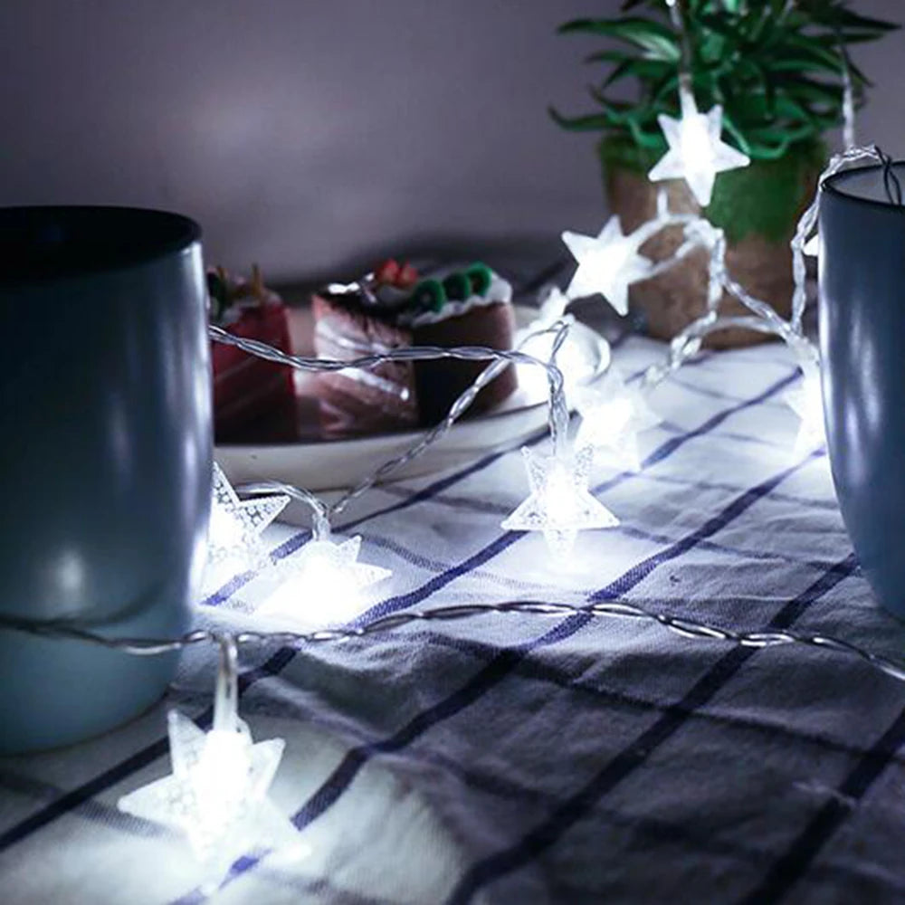 LED String Lights Indoor Outdoor Star Chain Lights Party Home Wedding Garden Christmas Decoration