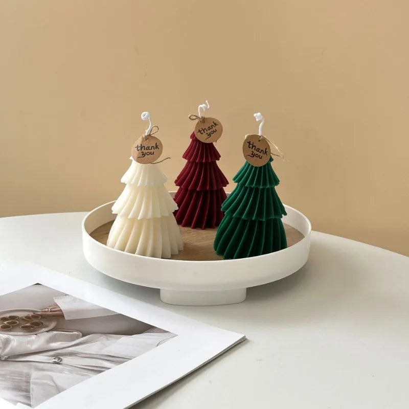 Spiral Christmas Tree Scented Candles Gift Creative Home Party Decoration Holiday Atmosphere