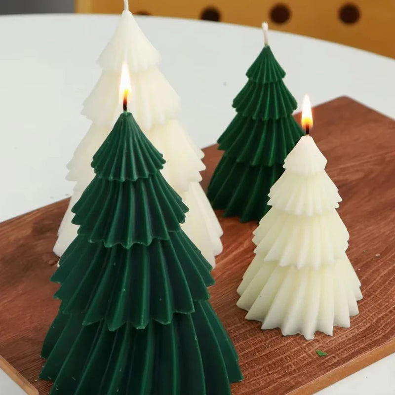 Spiral Christmas Tree Scented Candles Gift Creative Home Party Decoration Holiday Atmosphere