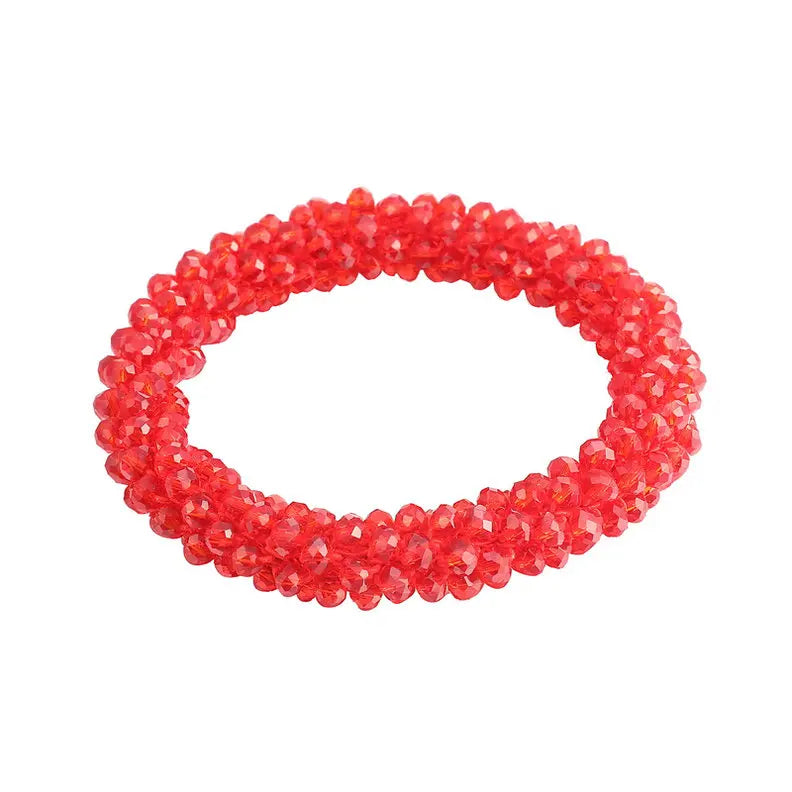 Boho Vintage Stretch Bohemian Femme Crystal Glass Beads Women Elastic Bracelet Bangle Jewelry Gift