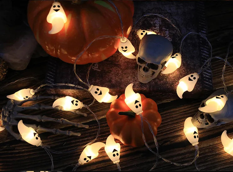 Halloween Home Decoration Led Light String Pumpkin Skull Head Eyeball Lantern Horror Halloween Gifts