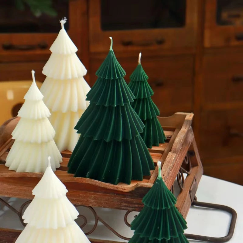 Spiral Christmas Tree Scented Candles Gift Creative Home Party Decoration Holiday Atmosphere